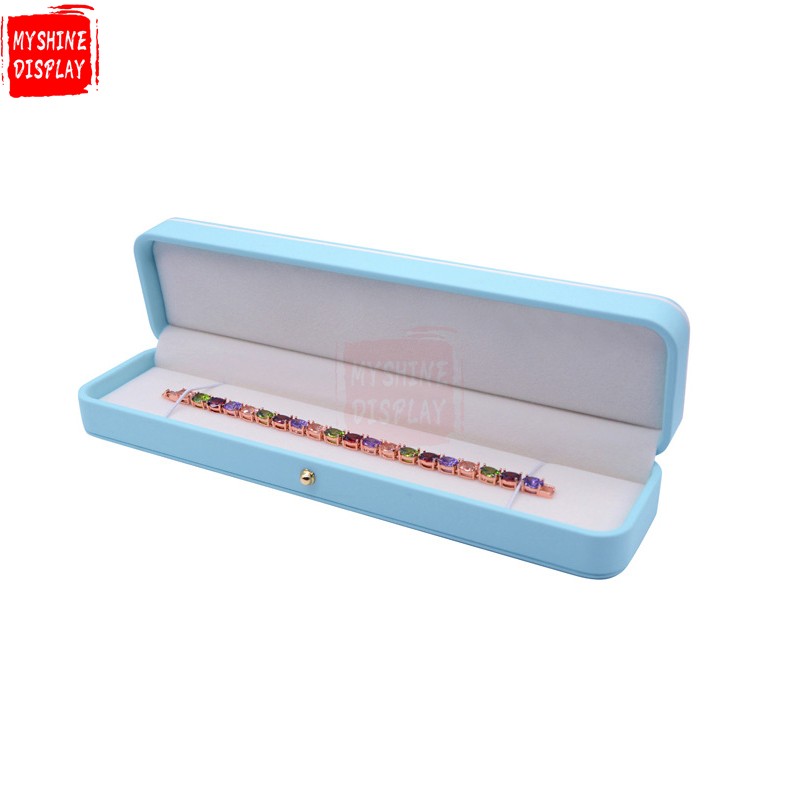 Portable Jewellery Box Packaging Organizer Pu Leather Jewelry Boxes For Ring Necklace