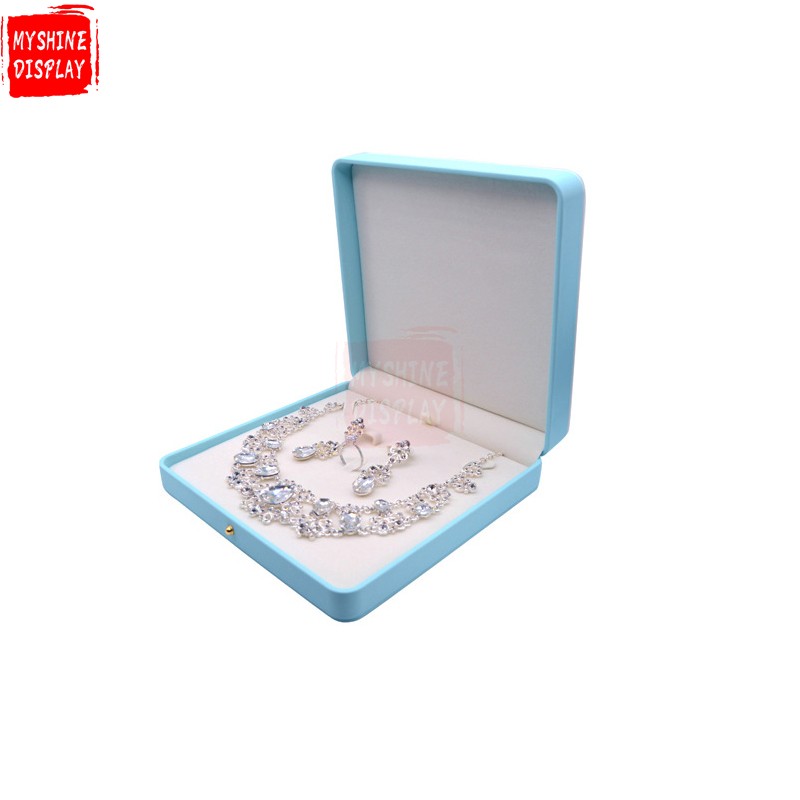 Portable Jewellery Box Packaging Organizer Pu Leather Jewelry Boxes For Ring Necklace