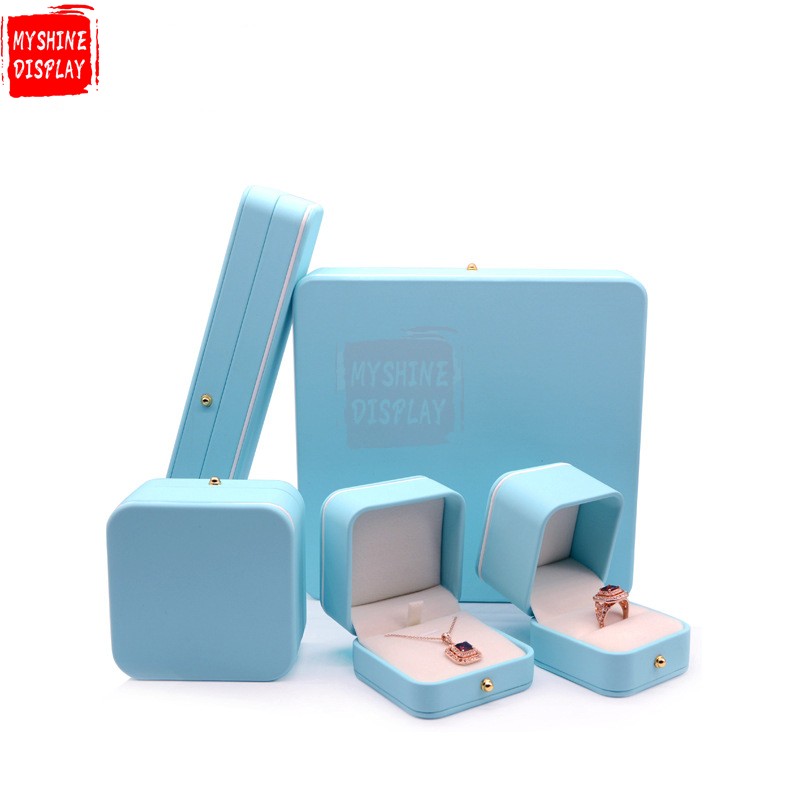 Portable Jewellery Box Packaging Organizer Pu Leather Jewelry Boxes For Ring Necklace