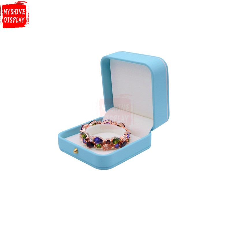 Portable Jewellery Box Packaging Organizer Pu Leather Jewelry Boxes For Ring Necklace