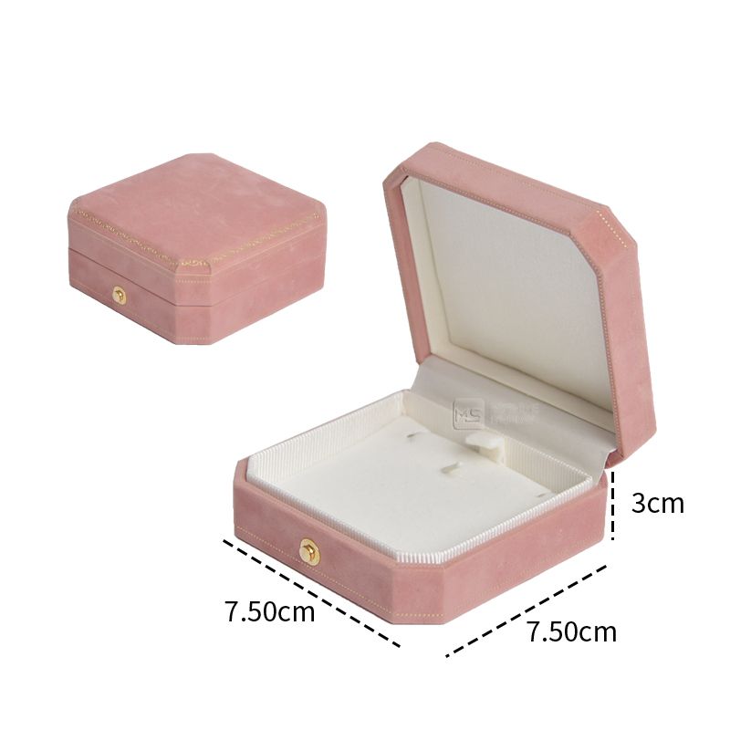 Custom Logo velvet Jewelry Box Luxury ring  Bracelet Necklace suit Box Jewelry Packaging box