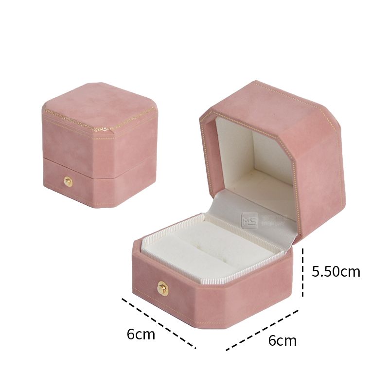 Custom Logo velvet Jewelry Box Luxury ring  Bracelet Necklace suit Box Jewelry Packaging box