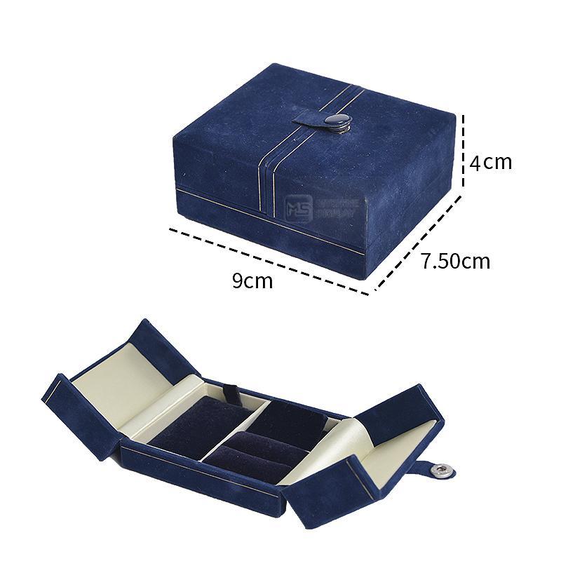 Suede Jewelry Packaging Wedding Ring Boxes Jewelry Boxes Luxury Bracelet Necklace PU Leather Jewelry Box