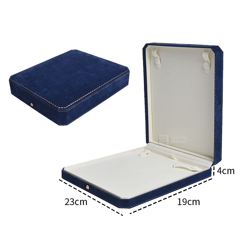 Suede Jewelry Packaging Wedding Ring Boxes Jewelry Boxes Luxury Bracelet Necklace PU Leather Jewelry Box