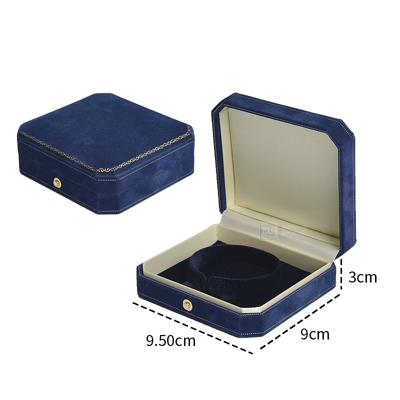 Suede Jewelry Packaging Wedding Ring Boxes Jewelry Boxes Luxury Bracelet Necklace PU Leather Jewelry Box